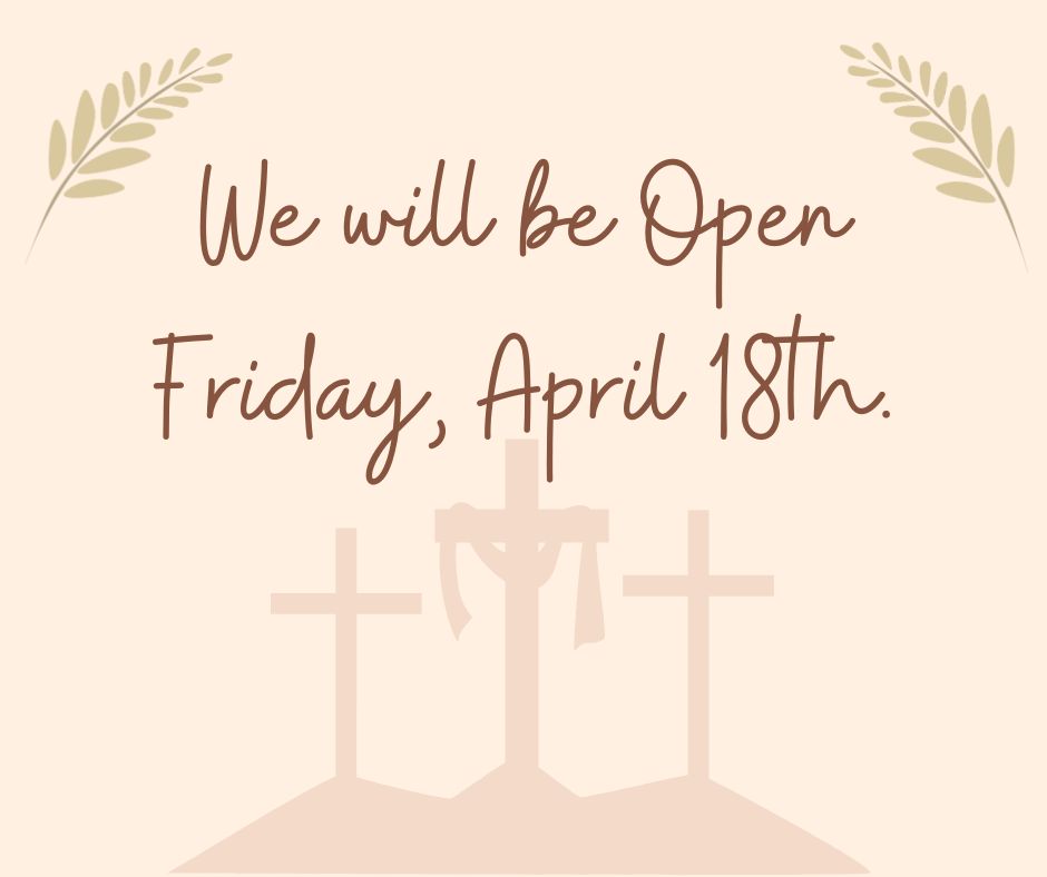 PeoplesBank_TN's tweet image. All of our branches will be open during normal business hours today, Friday, April 18th, and Saturday, April 19th.

From all of us at Peoples Bank of East Tennessee, we wish you a joyful and blessed Easter weekend!
#EasterWeekend #OpenForYou