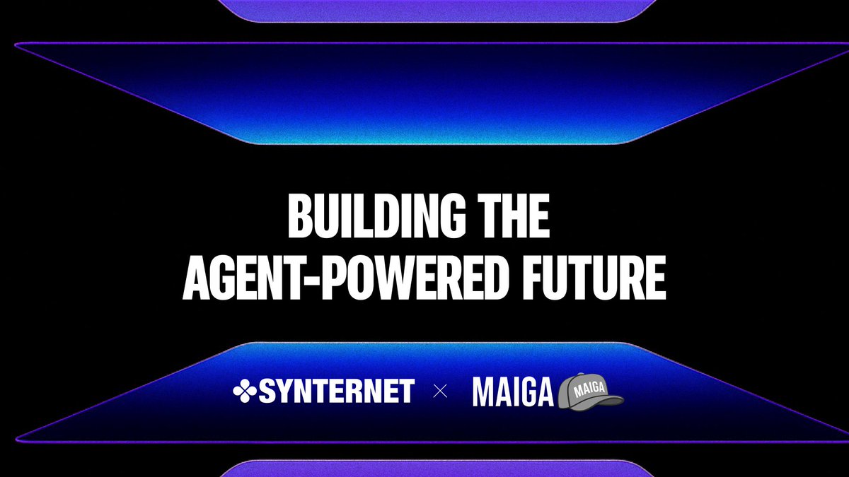 Synternet x @maiga_ai 🤝

Agent-to-agent communication is becoming the new norm and we’re building the foundation.

Together, we’ll unlock better collaboration between AI agents, starting with DeFi use cases like wrapped BTC insights.