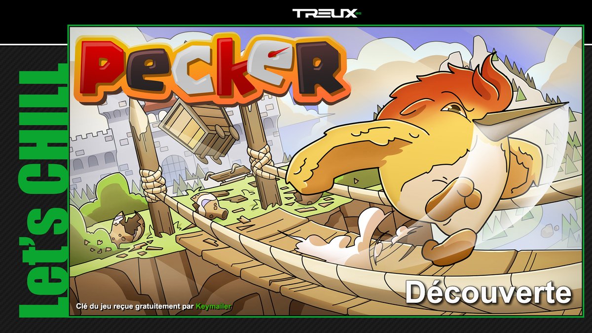 Treux95_Twitch's tweet photo. Hello bonjour !
Changement de programme pour ce soir ^^'
J'ai reçu une clé pour Pecker, un jeu d'aventure de type plateforme/puzzle avec un petit pivert :)
Du coup, RDV vers 20h30 pour un live découverte qui s'annonce fun ^^
#LetsCHILL #peckergame #keymailer #twitch https://t.co/ymTtrNLafe