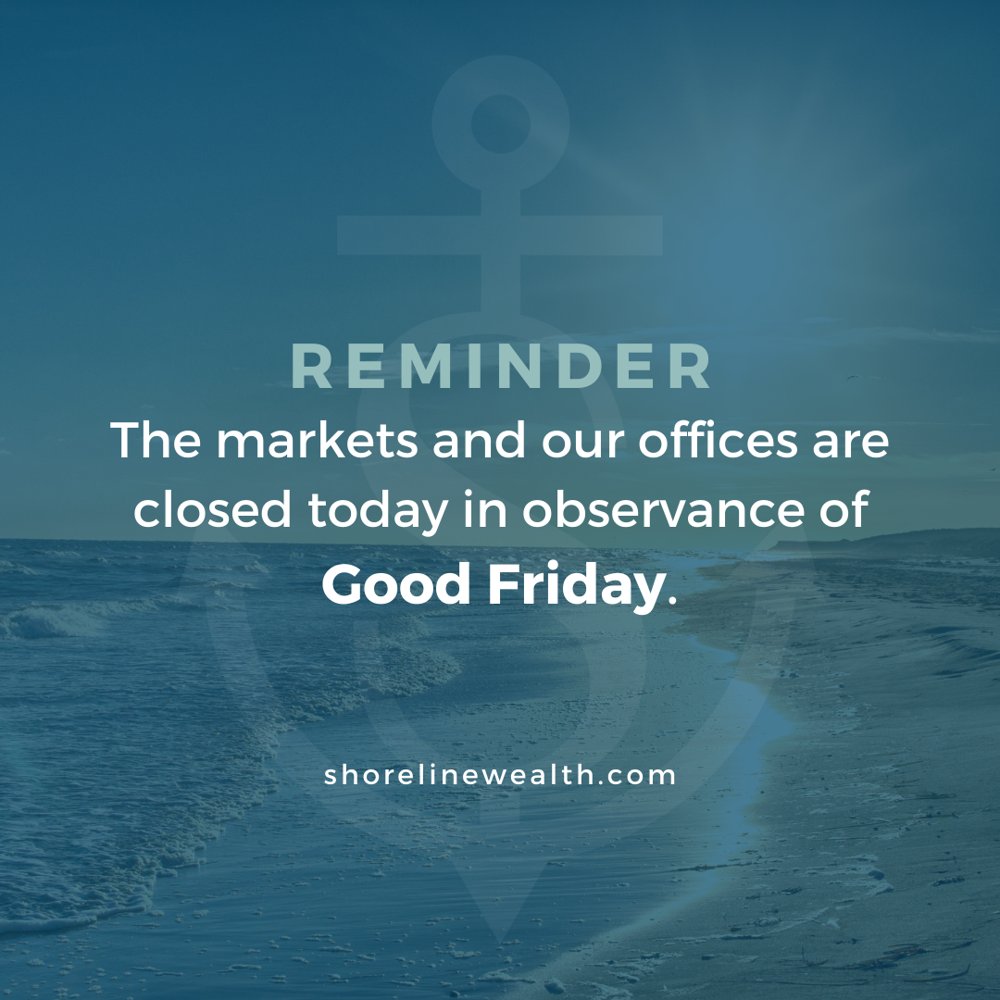 Shoreline_WM's tweet photo. As a reminder, the markets and our offices are closed today. https://t.co/0dRHHdYvRV