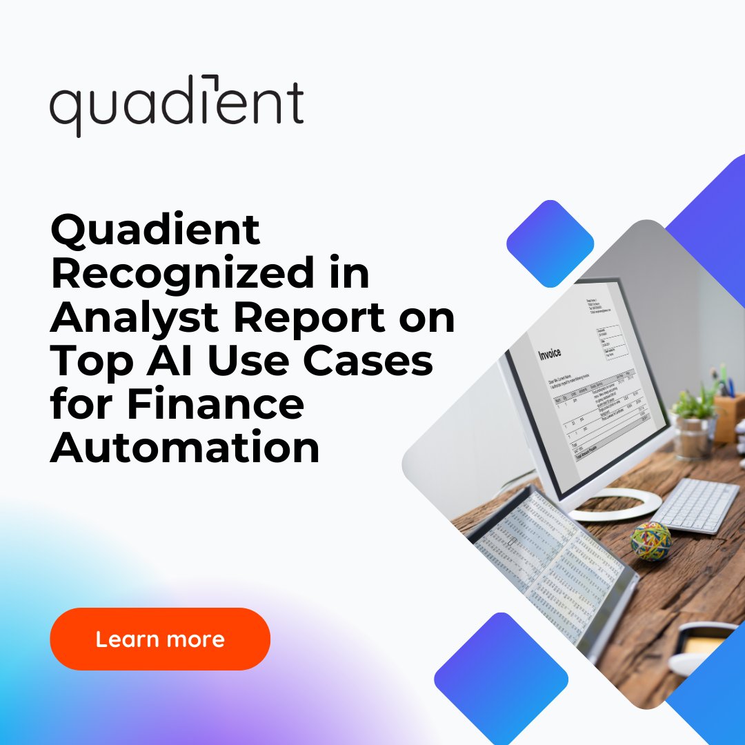 [NEWS] Quadient has been recognized by <a href="/forrester/">Forrester</a> in its Top #AI Use Cases for Accounts Receivable Automation in 2025 report! 🎯

Read the full press release 👉 go.quadient.com/4jwB6Ei

#AccountsReceivable #AR #ARautomation #Automation #Finance #FinanceAutomation