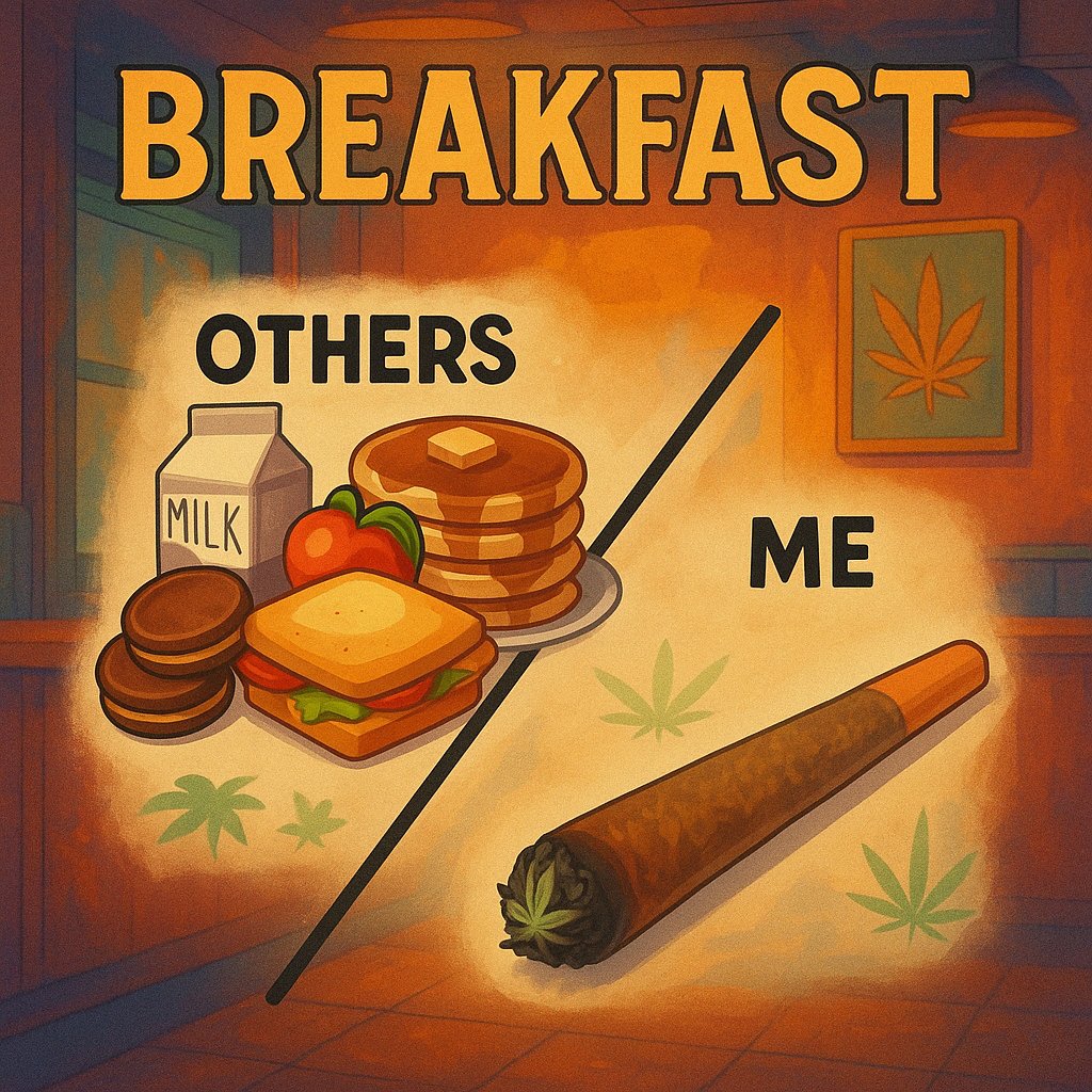 THChumor's tweet image. GM! 

Happy Wake and Bake 😍