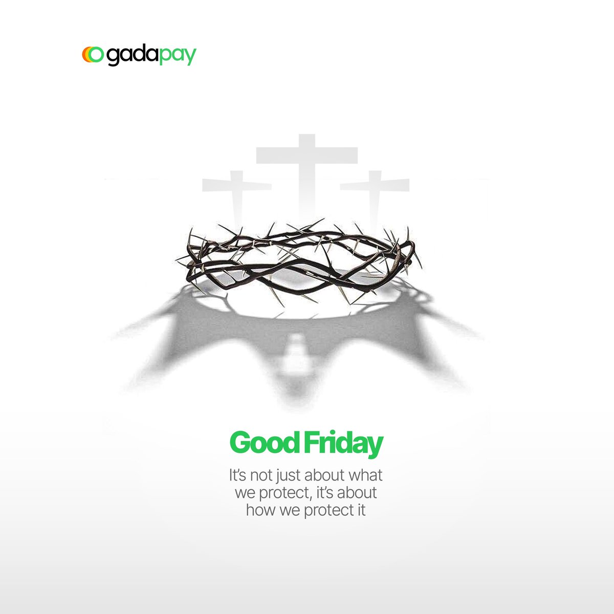 usegadapay's tweet photo. On this Good Friday, we reflect on the greatest act of protection โ the ultimate sacrifice made with care, purpose, and love.
#GoodFriday
#UltimateSacrifice #SecureWithCare
#ProtectWhatMatters #EscrowProtection https://t.co/PftIWKIeyM