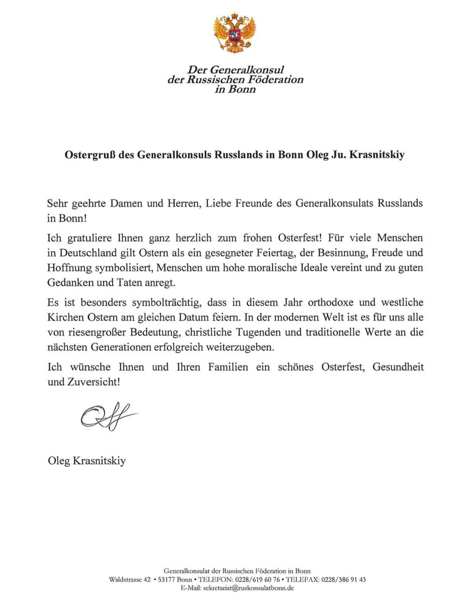 Generalkonsulat der Russischen Föderation in Bonn tweet media