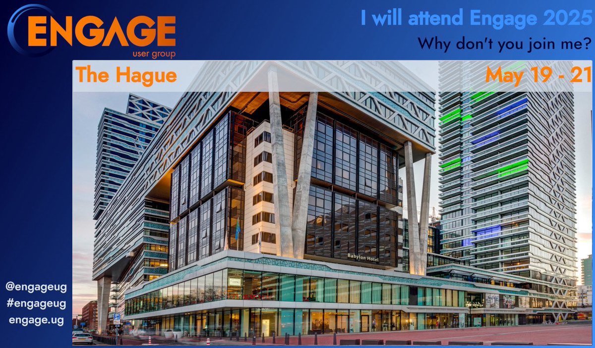 🤓 Theo Heselmans (@theoheselmans@mas.to) (@theoheselmans) on Twitter photo I’m so looking forward to Engage in The Hague in a couple of weeks. Hope you can make it too, so we can catch up and have a 🍺 or 🍷 together!
#engageug <a href="/HCLSoftware/">HCLSoftware</a> <a href="/HCLDigital/">HCL Digital Solutions</a>
Details here: engage.ug I’m so looking forward to Engage in The Hague in a couple of weeks. Hope you can make it too, so we can catch up and have a 🍺 or 🍷 together!
#engageug <a href="/HCLSoftware/">HCLSoftware</a> <a href="/HCLDigital/">HCL Digital Solutions</a>
Details here: engage.ug