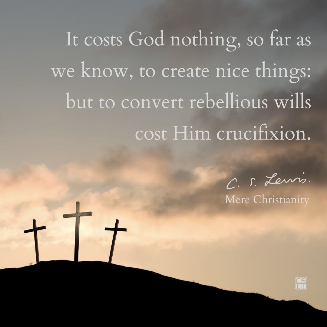 The cost of the cross

#csli