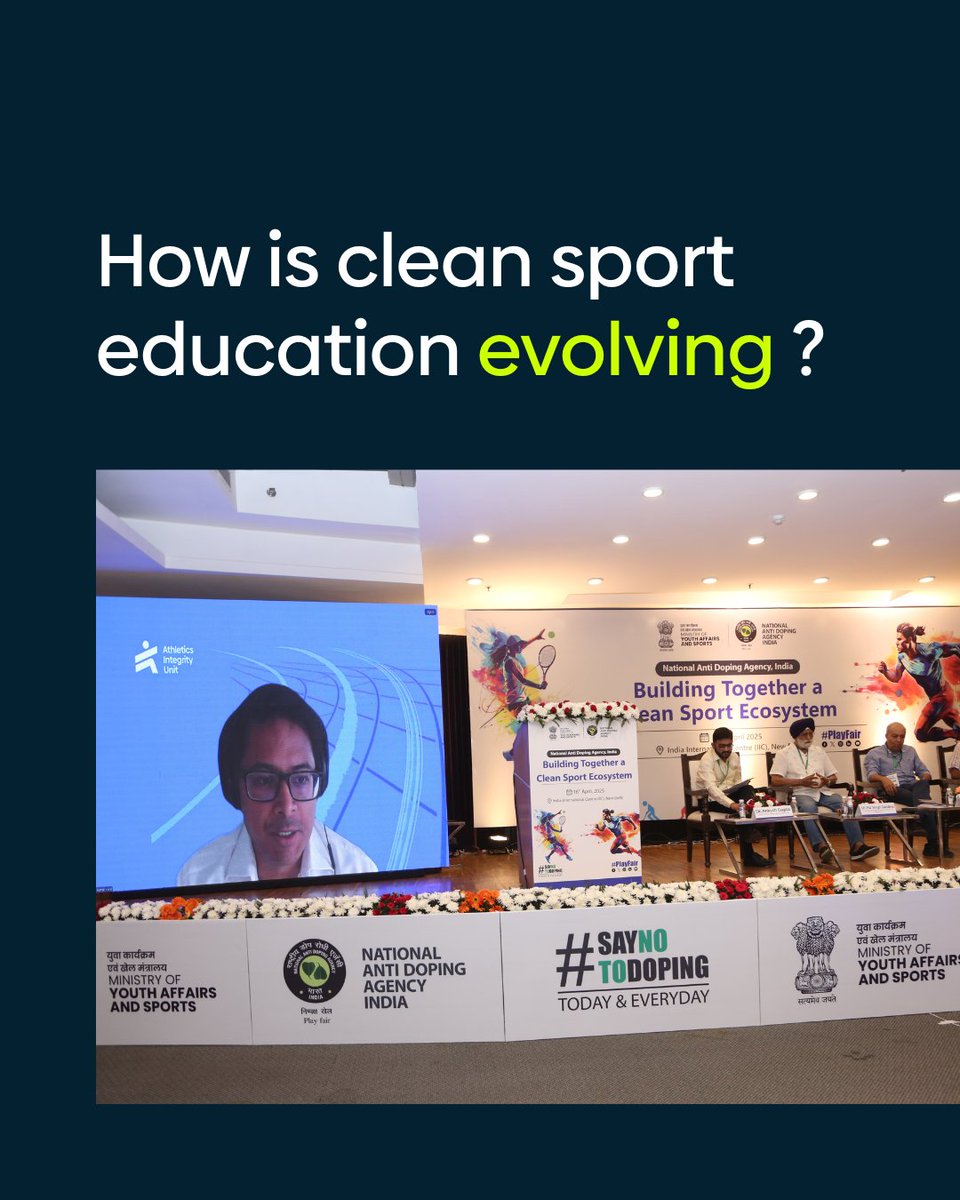 aiu_athletics's tweet image. Our Head of Education, Aditya Kumar, while speaking at @NADAIndiaOffice 's conference, highlighted the importance of collaboration between NADOs &amp;amp; federations in leveling up athlete/ASP education.

#AntiDoping #EducationMatters