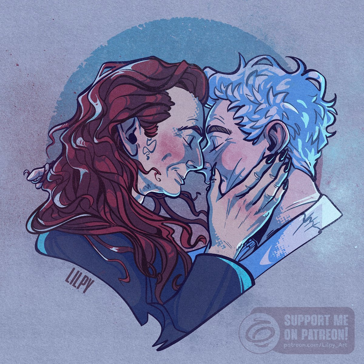 ❤️‍🩹 Comfort 🫂
Sometimes a little love can miracle a little smile on someone's face, even in the darkest of times 🥰

#GoodOmens #aziracrow
April's ρατreοn sticker! You can still join to get it!