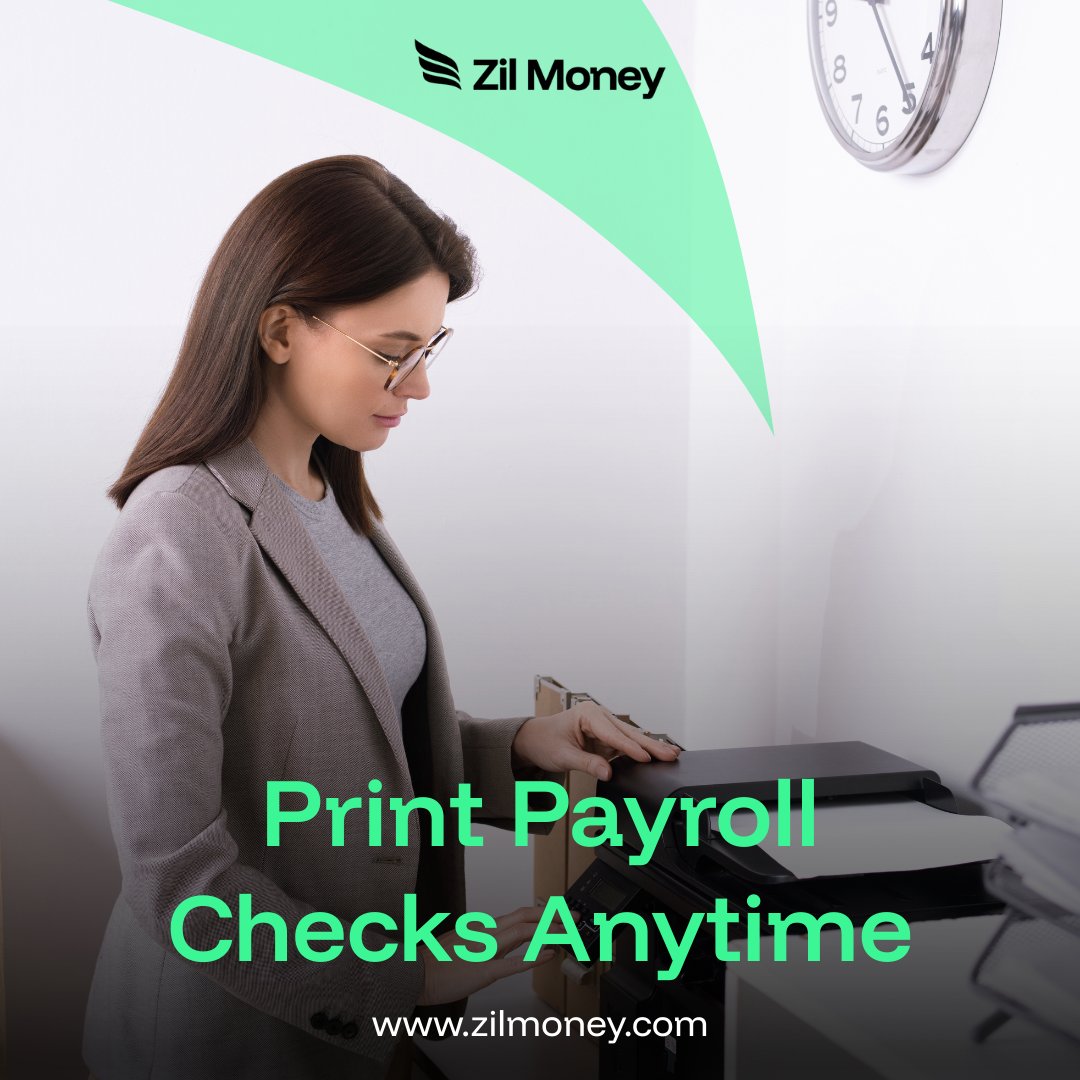 ZilMoney's tweet image. Print payroll checks instantly with Zil Money! Save on printing costs and mail or email checks securely.
Learn more: zilmoney.com/print-payroll-…
Click here for interactive demo: zilmoney.storylane.io/share/opqxoznx…
#PrintPayrollChecks #PayrollSolutions #SaveOnPrinting