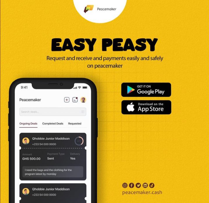 dracogenz's tweet photo. With Peacemaker, requesting and accepting payments is both easy and secure. #PeaceMakerApp
Download the app now for seamless transactions: https://t.co/OlibgVlhNo https://t.co/qEK4RcQj1q