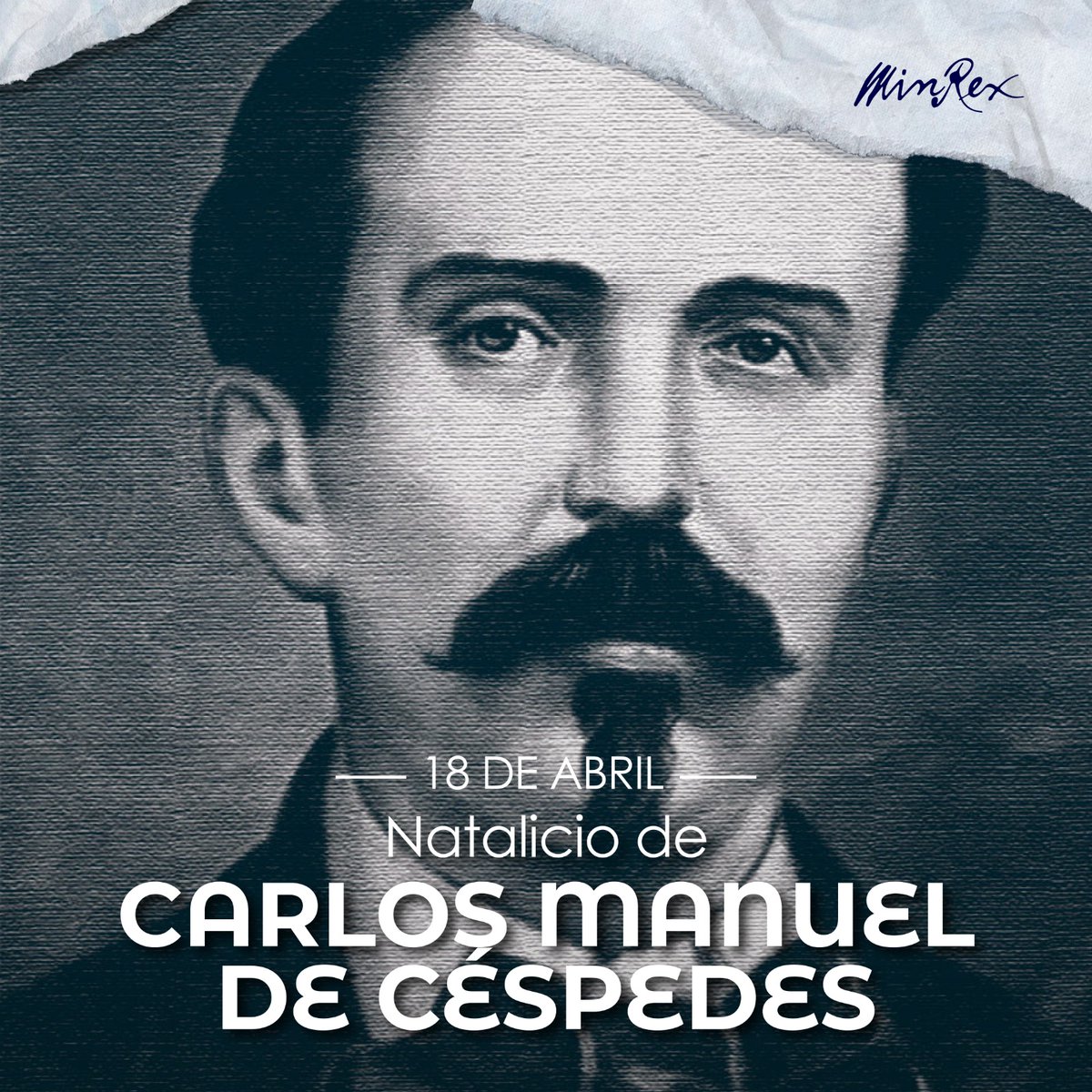 #Cuba 🇨🇺recuerda que un día como hoy, de 1819, nació Carlos Manuel de Céspedes, quien por por su coraje como líder y ferviente amor y entrega a la causa de la Independencia fue nombrado para la eternidad como Padre de la Patria.

#CubaViveEnSuHistoria