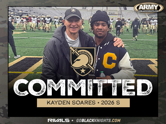 🚨#ArmyFootball Commitment Alert🚨

Safety prospect Kayden Soares commits to his ‘Dream School’

"Come Inside GoBlackKnights.com For The Latest Dose Of Recruiting News, Analysis, Highlights &amp; Updates”

bit.ly/4issePh