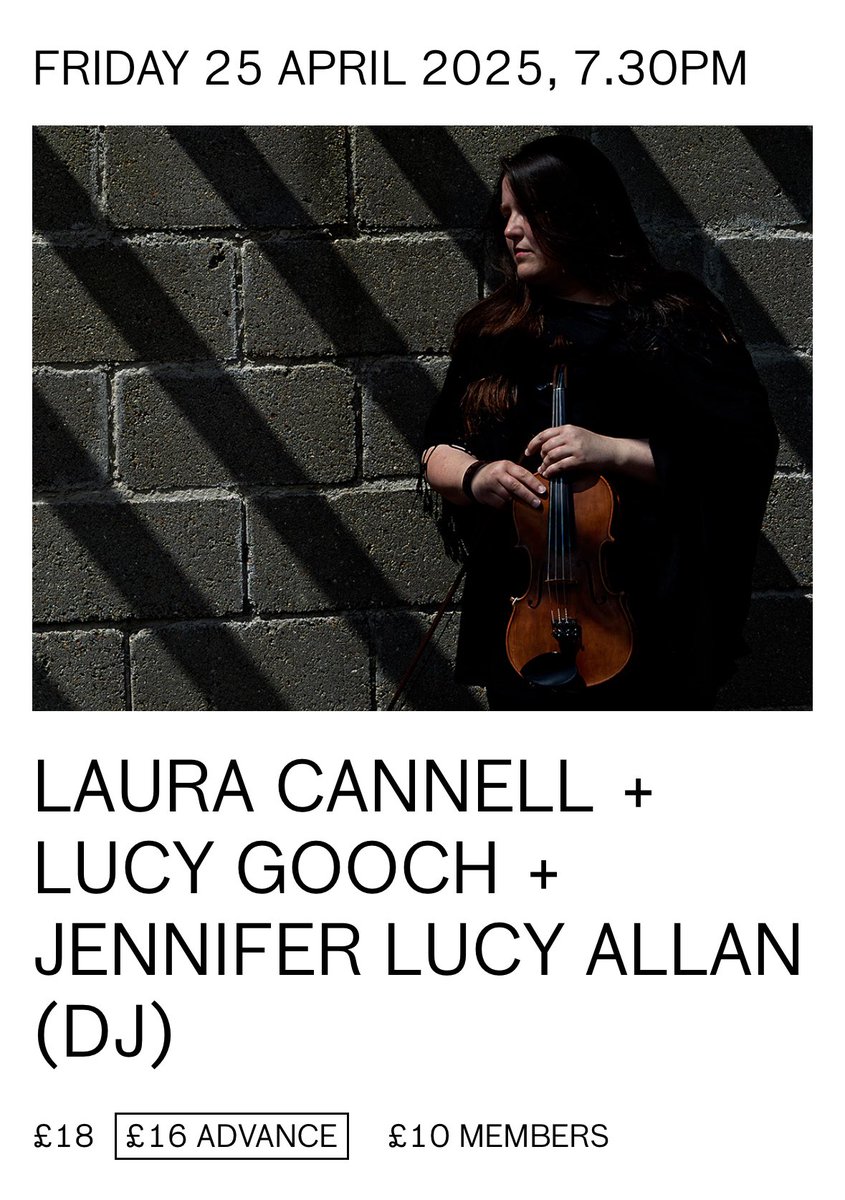 LONDON GIG: Friday 25th APRIL <a href="/Cafeoto/">Cafe OTO</a> I’ll be opening up for the brilliant <a href="/laurarecorder/">Laura Cannell</a> and joining us will be DJ Jennifer Lucy Allan! this will be a lovely night  ⋆˚࿔

cafeoto.co.uk/events/laura-c…