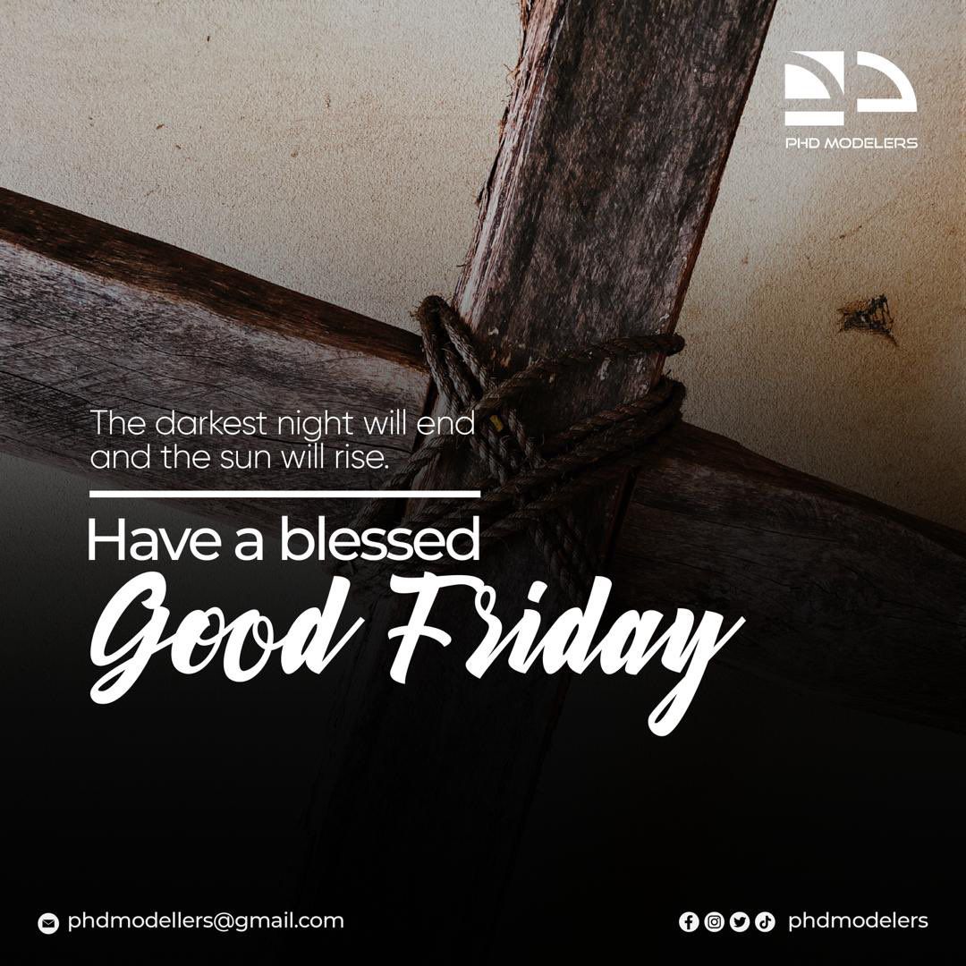 PHDmodelers's tweet photo. Good Friday reminds us that love and sacrifice go hand in hand. May we carry the spirit of compassion and grace in our hearts today and always. #PHDModelers https://t.co/i44bOHaFlY