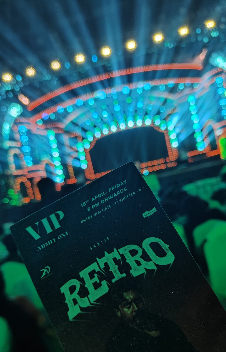 singamgroup8's tweet photo. #Retro colorfull stage is ready ♥️🩵💙

#RetroFromMay1 #RetroAudioLaunch https://t.co/rXzwD10pdZ