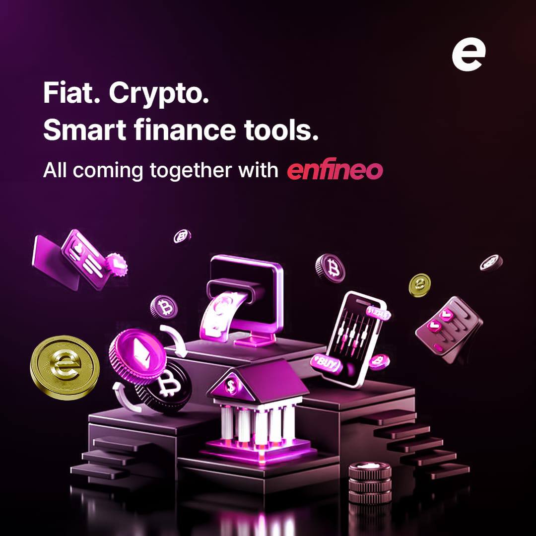 enfineoapp's tweet photo. Here’s to the future of multi-currency banking, crypto transactions, and smart financial tools.

It’s all coming together with enfineo. https://t.co/BbqoYB3W7K