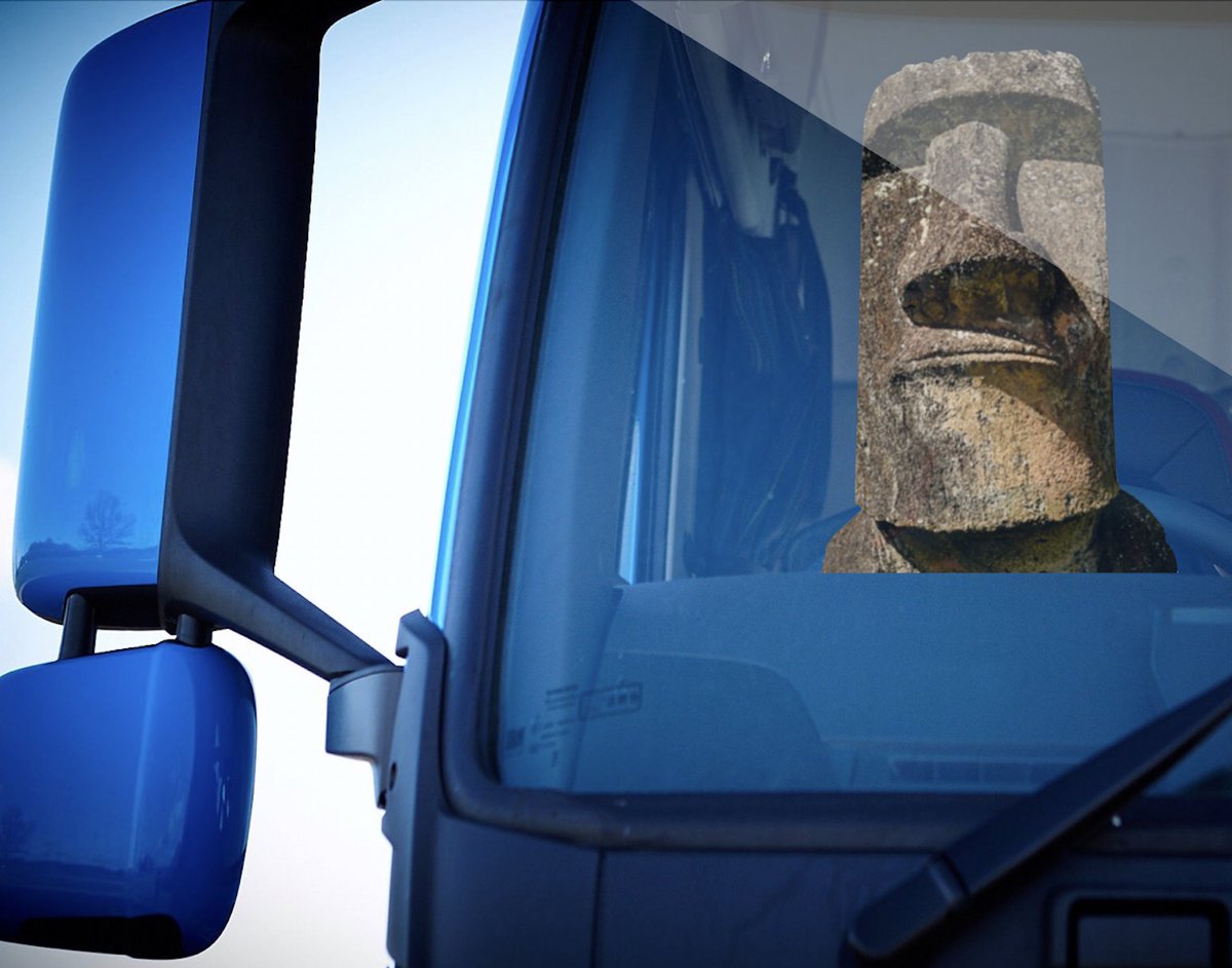 lenhamstorageco's tweet photo. HAPPY EASTER FROM ALL OUR DRIVERS!
(Any resemblance to those chunky, Easter Island statues is totally coincidental!)

Along with the rest of our staff they often work through Bank Holiday weekends to keep the wheels of business
turning.

#haulage #logistics #distribution https://t.co/3AAruCePla