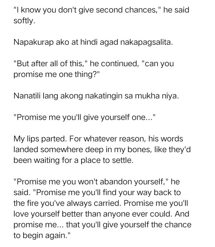 hikarigayle's tweet photo. juancho could've choose to beg mill to give their love another chance—yet he asked for her to give HERSELF, another chance to start over with her life... to love her self even more. :) na sa dami ng pinagdaanan niya, she deserves to rest and give herself a break. #WWIW48 https://t.co/L7FTpgH9qz