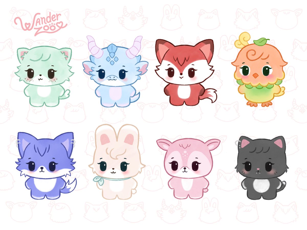 SilenaxMin's tweet image. Hi! I like to announce that today is the official debut of WanderZoo 🥳 A dedication project to my lovely friends I met online. We became Wandering Children together and it’s been already 2 years and they became one of my highlights in life 🥰 so I made our own version of Skzoo!