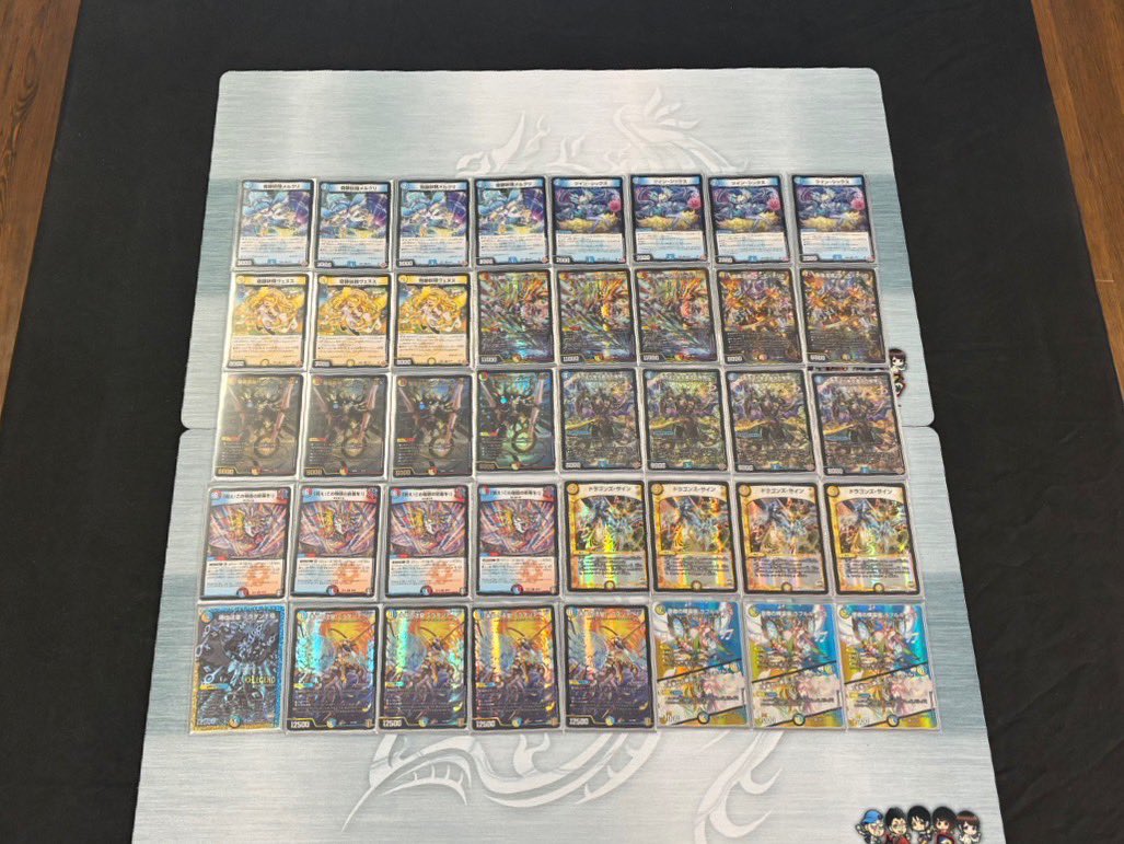 t2duema's tweet photo. デュエチューブリーグ2025前期〜第1節〜 チームSAGAの選手が使用した各デッキはこちら！

①デンネ:火水闇アビスシヴァンリンネ
②あんだんて:火光水ビスマルク
③むった:火光自然SHIDEN
 
対戦のアーカイブはこちら！ https://t.co/lRHEGj2MrJ
 
#デュエマ #デュエチューブ https://t.co/OI2dRQCK8I