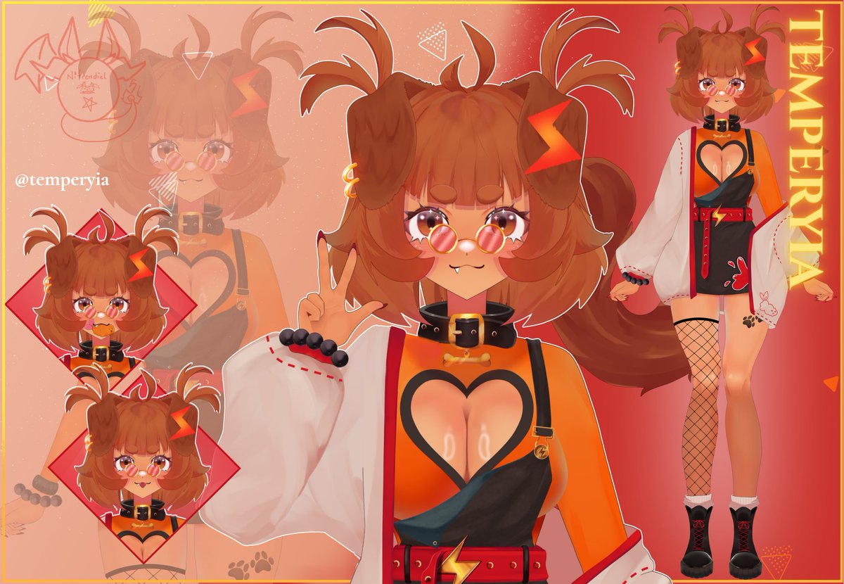 I Got to draw the cutest lil pupper vtuber model OwO 
Vtuber: <a href="/temperyia/">Temperyia 🐶🧡🤎 vartist</a> 

#vtuber