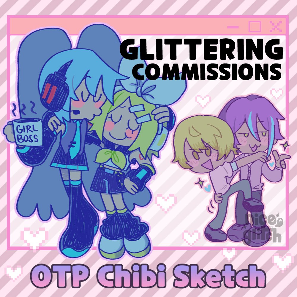buenos dias :3 hoy se abrieron comis especiales de parejitas/ships/otp etc ~ por vgen! #commissionsopen