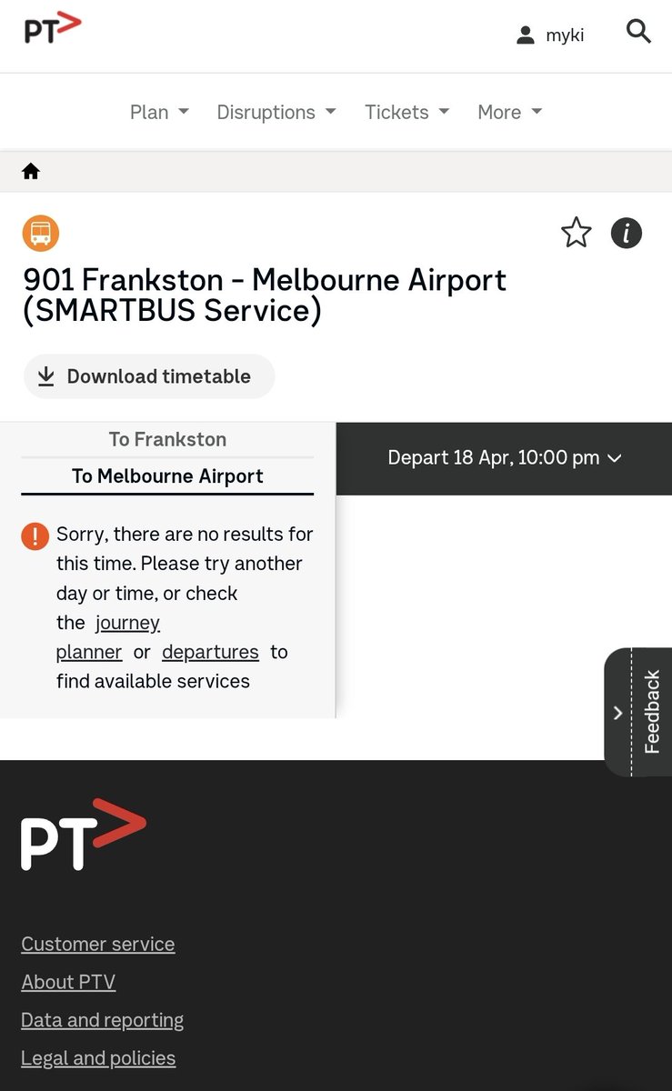 craig_halsall's tweet photo. Good Friday special π
10:10pm #NightNetwork 901 from #Dandenong to #Ringwood, past the usual Sunday finish time
Not shown on online #PTV timetables but is on the app (minus live tracking) https://t.co/7a0jNtOuW9