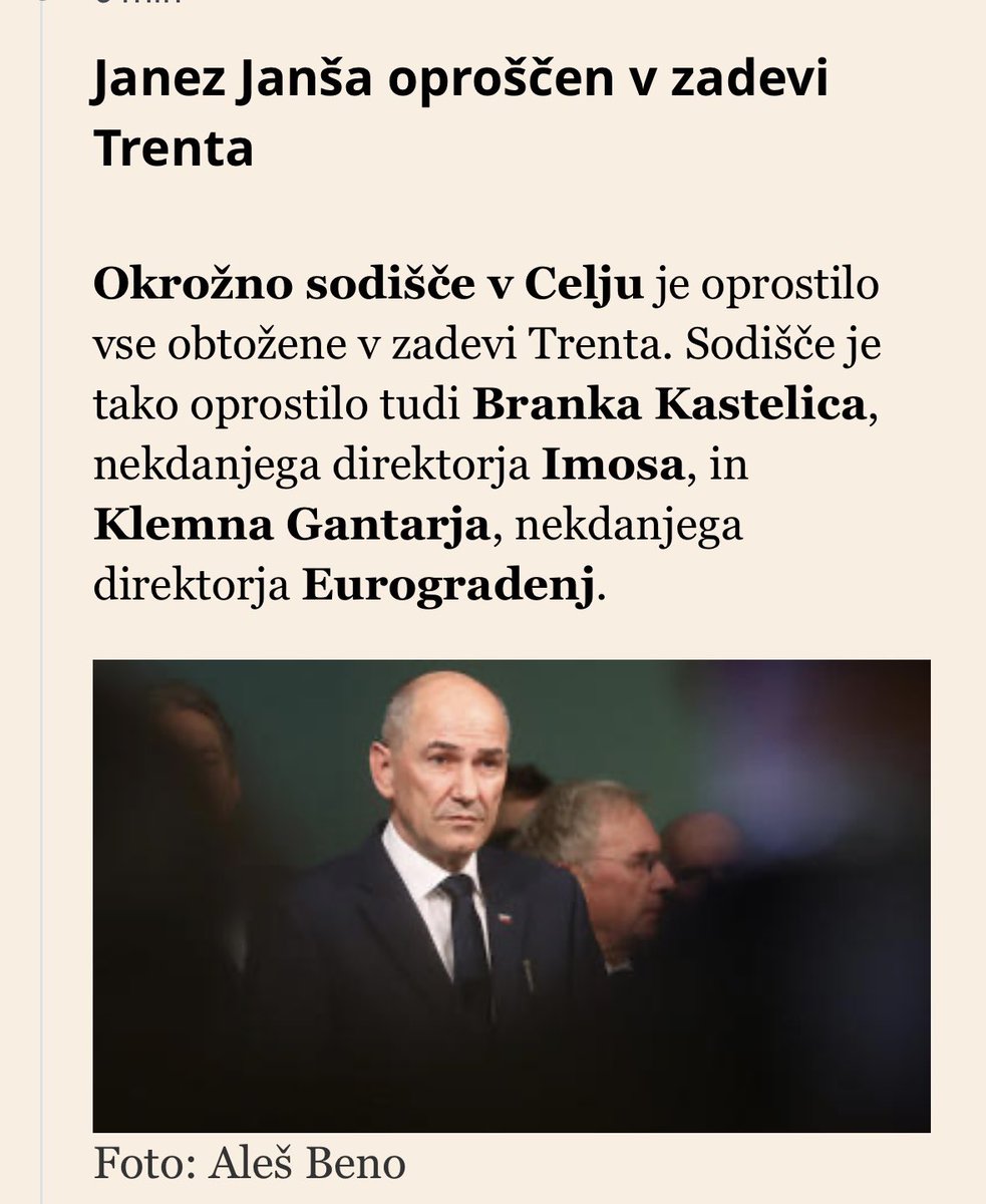 Janša oproščen. Iskrene čestitke! Dobro je, da bo tokrat pravo ostalo pri pravu, politika pa pri politiki. Volitve naj bodo odločene na programih, ne na sodbah. Amen.