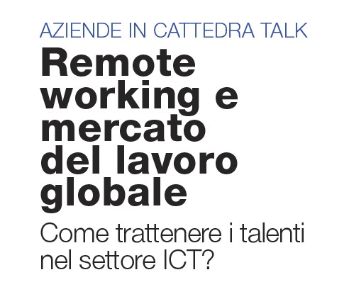Tavola rotonda #aziende in cattedra
🌐 Remote working e mercato del lavoro globale
✋ come trattenere i talenti nel settore ICT?

📆 Mercoledì 21 maggio, ore 17.30
📌 Auditorium Biblioteca Scientifica e Tecnologica
📍 via F. Schiavi, Udine
<a href="/uniud/">Università di Udine</a>