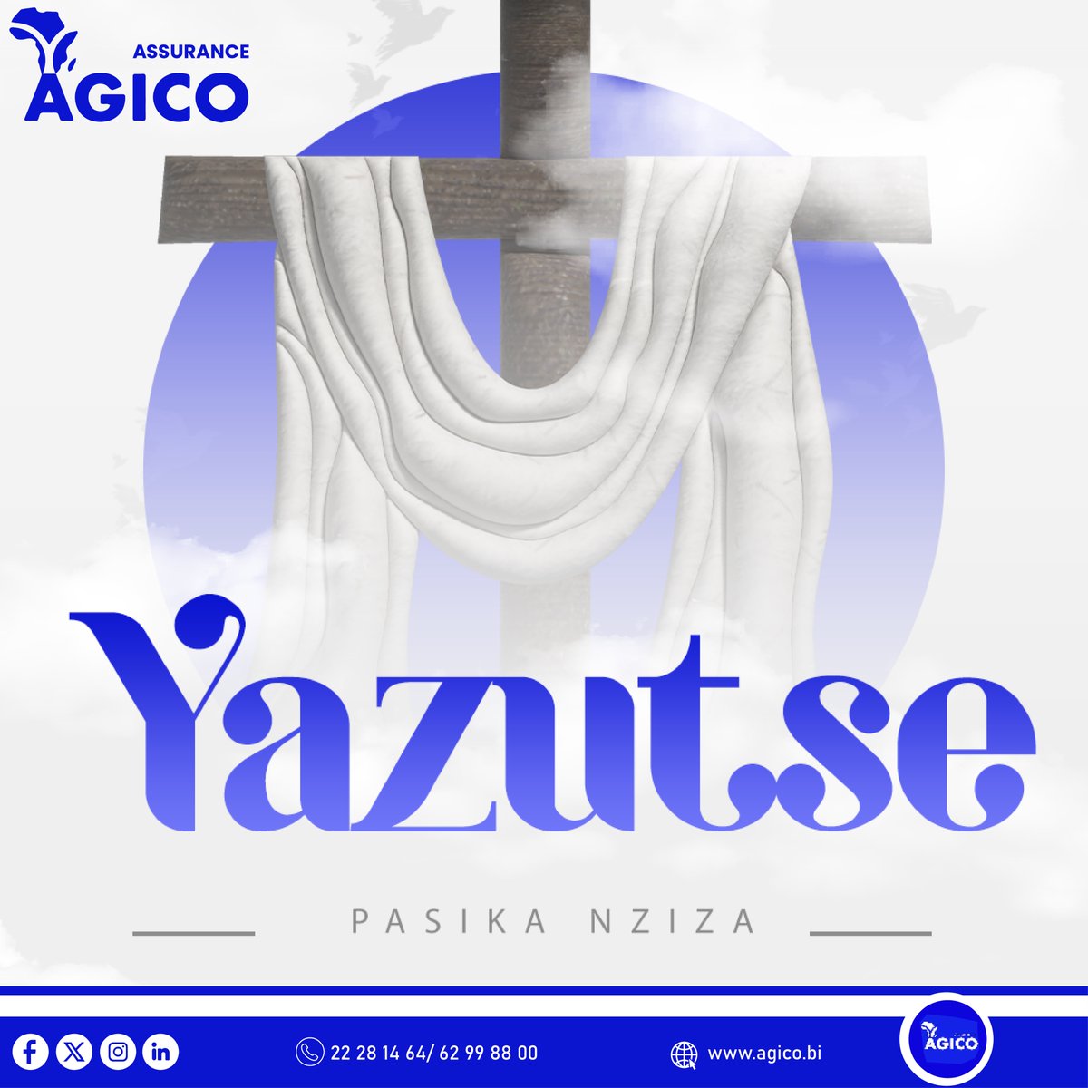 agicoburundi's tweet photo. ✝️ Yazutse, Haleluya !
AGICO irabipfurije Umunsi mukuru mwiza wuzuye umunezero, ukwizera n’uguhimbaza izuka rya Kristu. 🙏✨
🎉 Yazutse kugira aduhe ubuzima n’amahoro .
Natwe tubandanye kwubaka ubuzima bwuzuye itekane n’ukwizigira biciye mu bwishingizi bubereye.
#AGICO #Burundi https://t.co/QZ7IZKXyOE