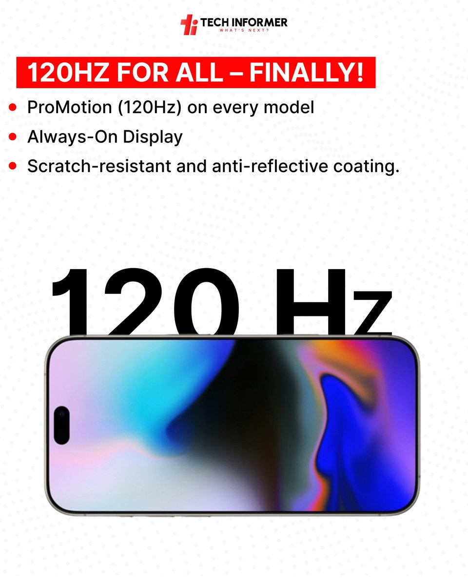 Tech_Informer_'s tweet photo. (1/2) Excited for the iPhone 17 Series? Tell us which feature you're most hyped about in the comments!

#TechInformer
#Apple
#iPhone17
#UpcomingPhone https://t.co/4B81OdZsnG