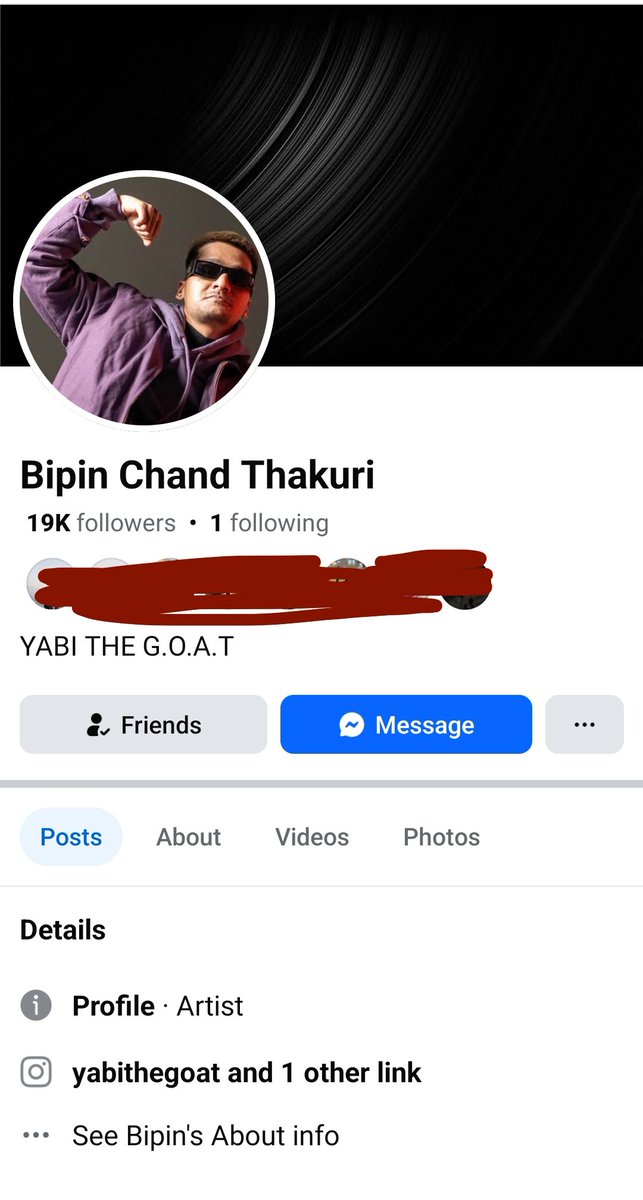 joraman100's tweet photo. Rapper who is still your facebook friend for a longtime.❤️ #Yabi 🇳🇵#BipinChand https://t.co/oLmkycpLNp