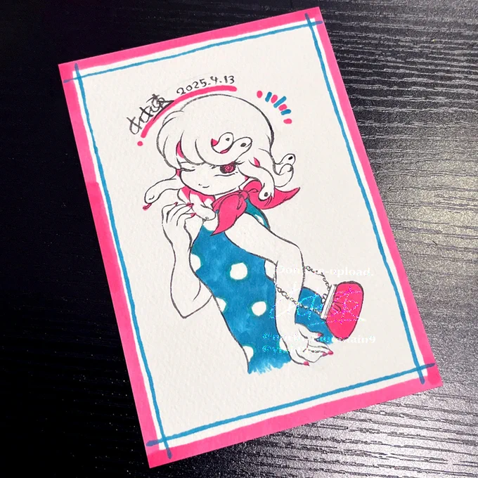 先週の在廊日に描かせていただいたオーダードローイング(一部) 