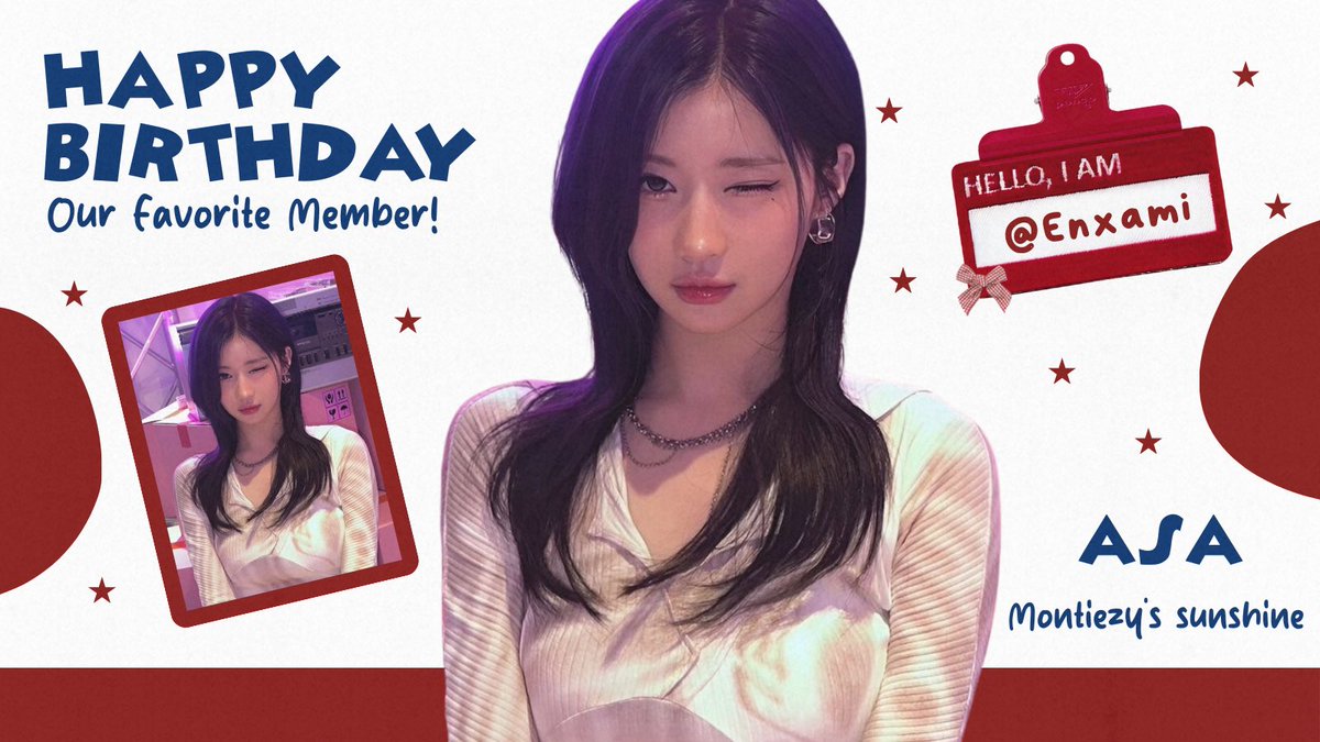 Happy sweetest birthday to <a href="/enxami/">asa-chan! 𖹭</a>! ⭐️ On your special day, we’re so happy to celebrate you and love you from the bottom of our hearts. May your birthday be as sweet as the cake you enjoy, and may it be filled with endless love. Have lots of fun on this special day! 🎂🎁