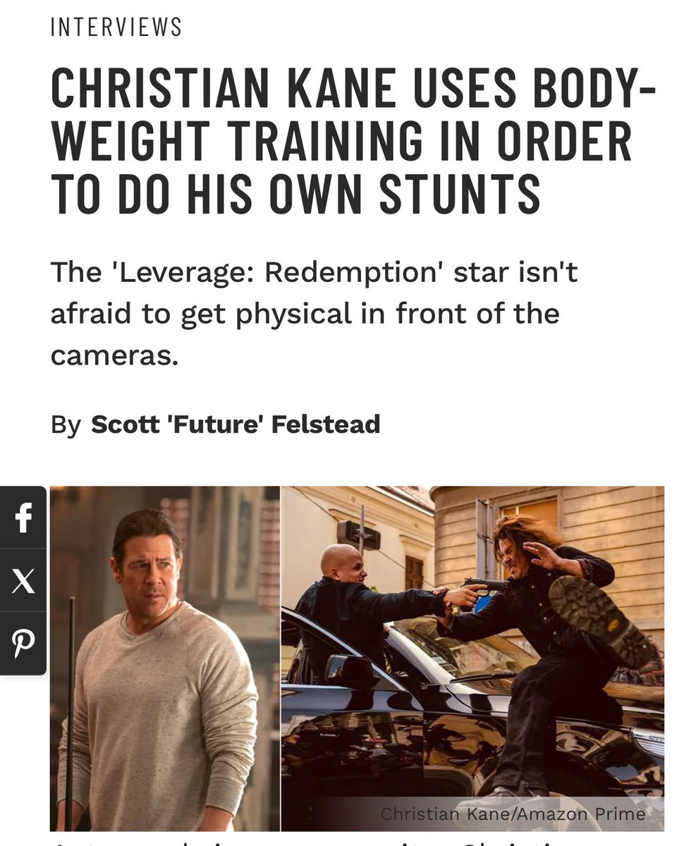 CHRISTIAN KANE USES BODY-WEIGHT TRAINING IN ORDER TO DO HIS OWN STUNTS

The 'Leverage: Redemption' star isn't afraid to get physical in front of the cameras.
By Scott 'Future' Felstead

Read Article
muscleandfitness.com/athletes-celeb…

#actors #celebrities #celebrityfitnesstips