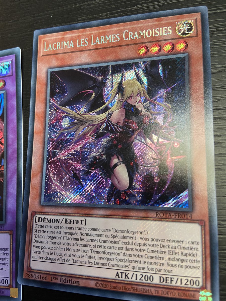 OkabeAmadeus's tweet image. 🚨VENTE FLASH🚨

PREMIER ARRIVÉ PREMIER SERVI !! 

Je vends ma Lacrima FR Near Mint 35€ 

- A récupérer en main propre sur Paris ce week-end 

- Ou envoi Postal Lundi matin 

(Fdp non inclus )

#yugioh #gourmand #Sugarmommy