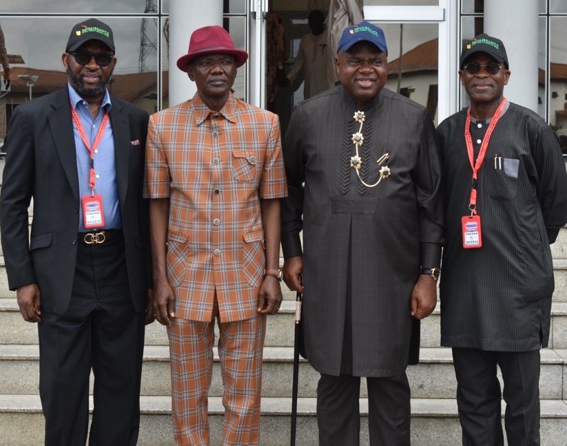 Renaissance_Afr's tweet photo. Governor of Bayelsa State, Sen. Douye Diri &amp; Deputy Governor, Sen. Lawrence Ewhrudjakpo, led other members of the state executive council to receive the leadership of Nigeria’s leading energy operator, Renaissance Africa Energy Company Limited, in Yenagoa 16/04/2025. https://t.co/O8NUeksjdO
