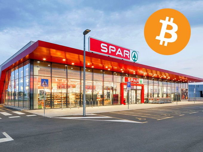 DeepWhale's tweet photo. 🚨 🇨🇭 Le distributeur international SPAR teste les paiements en #Bitcoin via un programme pilote lancé dans ses magasins suisses. https://t.co/9DOIt3qpcQ