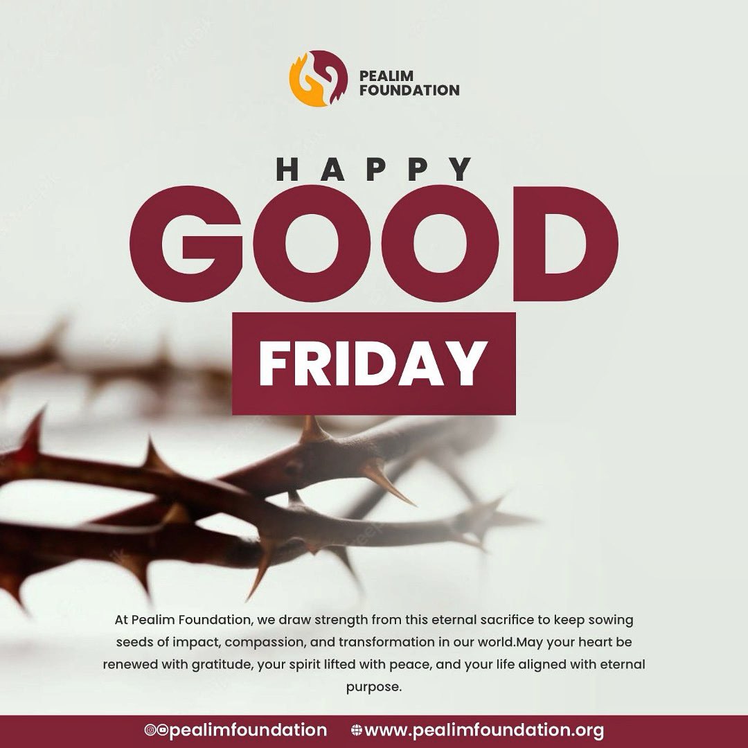 PealimF's tweet photo. 🙏 Reflect. Remember. Rejoice. On this Good Friday, we pause to honor the ultimate sacrifice and the depth of unconditional love. May your heart be filled with peace and gratitude today. ❤️✝️
#GoodFriday
#pealim
#GoodFriday2025 https://t.co/bv0S4mlzPF