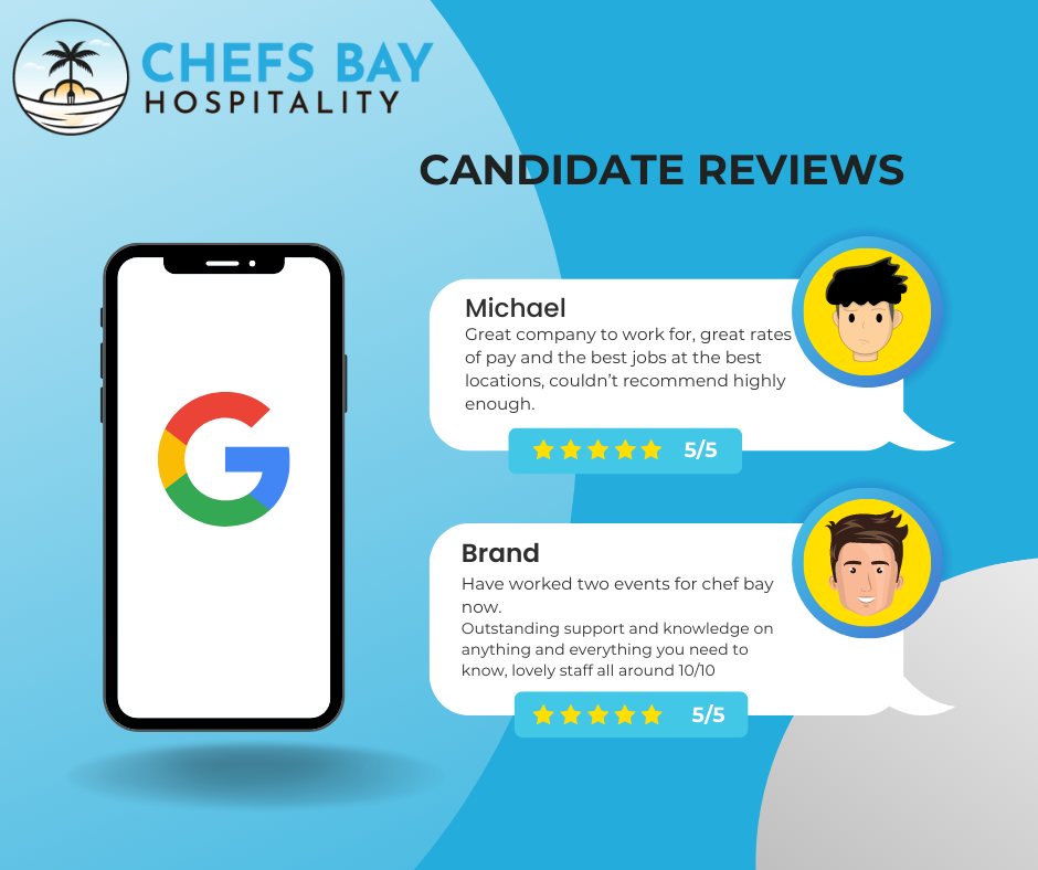 ChefsBay's tweet photo. Here are just some of the⭐⭐⭐⭐⭐ reviews left from our chefs!

This spurs our team to continually provide the best of service and let's them know how much they are truly appreciated. 

We love our team, well done! ❤️ https://t.co/lv88LIIbMh