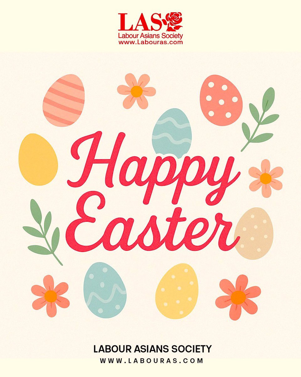 Labour Asians Society (@labouras2024) on Twitter photo Wishing you a joyful and peaceful Easter from all of us at the <a href="/Labouras2024/">Labour Asians Society</a> Labour Asians Society!
May this season of renewal bring hope, love, and unity to you and your loved ones.
Letās continue working together for a fairer, more inclusive future.
Happy Easter! Wishing you a joyful and peaceful Easter from all of us at the <a href="/Labouras2024/">Labour Asians Society</a> Labour Asians Society!
May this season of renewal bring hope, love, and unity to you and your loved ones.
Letās continue working together for a fairer, more inclusive future.
Happy Easter!