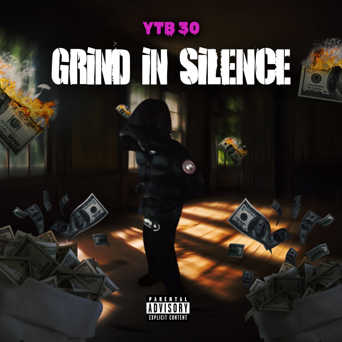 remaxisDSGN's tweet photo. 🎧 "Grind In Silence" album cover for YTB 30 – dark, trap-inspired design with burning money and street vibes.
Custom cover made for a client.
#AlbumArt #TrapCover #RapDesign #CoverArt #HipHopAesthetic https://t.co/FCwmNguLQ7