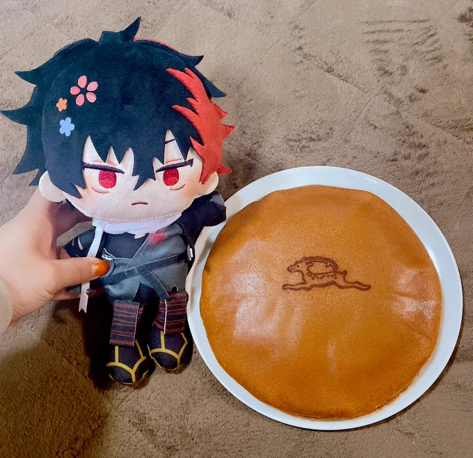 奈良の三笠焼大きいねーーー肥前くん 