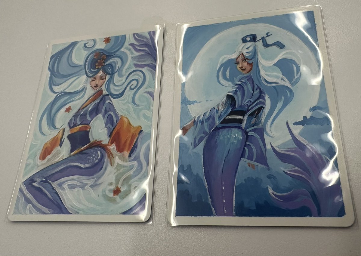 Drakepl90's tweet image. Enigma might be bound for #livinglegend but the #handpainted #artistproofs from @asurart with her as a #mermaid are still absolutely gorgeous