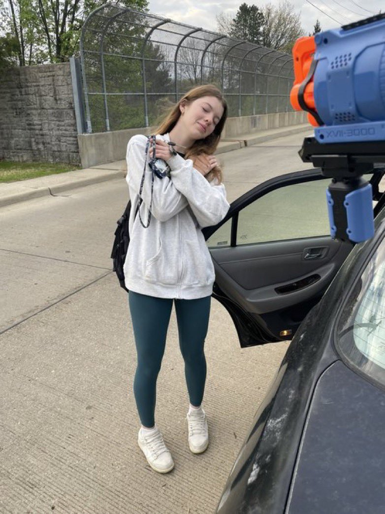 Paranoiafhs25's tweet photo. Cole camps out Ella on her way to school https://t.co/uCKVhcF1xn