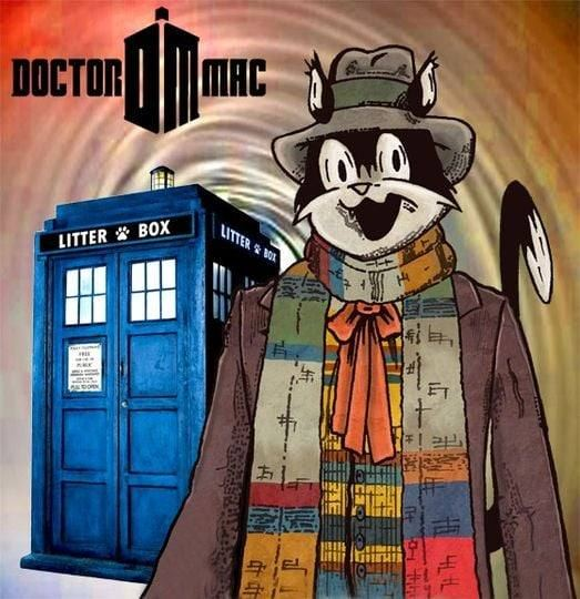 macandtrouble's tweet photo. Today, April 18 is the birthday of David Tennant - the 10h Doctor from "Dr Who".
Mac has decided that he wants to be the new Doctor ! Bring on the fish !!

#comics #davidtennant #drwho #DoctorWho #drwhofandom #cats https://t.co/EZawNBvU6t