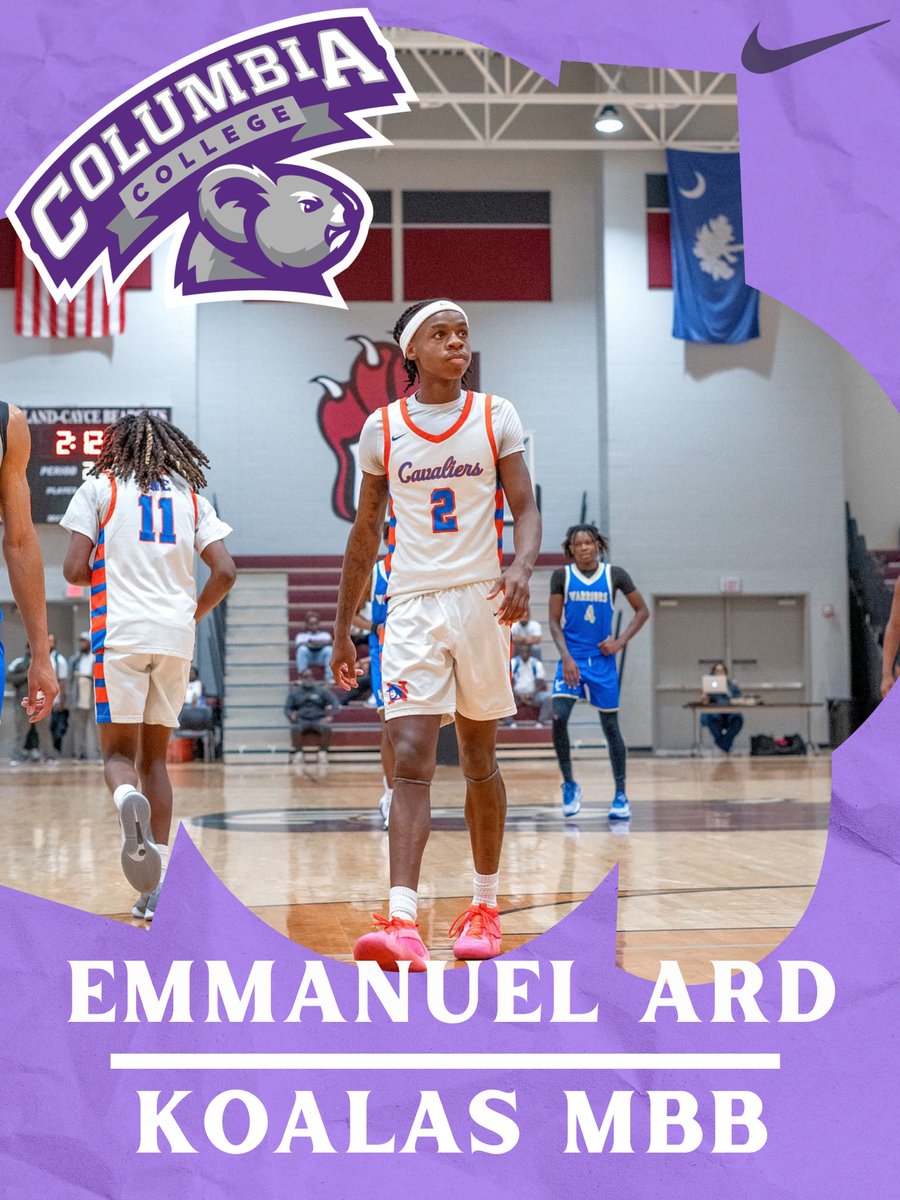 Columbia College Men’s Basketball (@koalasmbb) on Twitter photo Continuing on in the Capital City! 🌴🏀
Happy to introduce the newest member of the Koala Basketball family <a href="/ardemmanuel12/">Emmanuel Ard</a> ! Emmanuel is an incoming freshman from Richland Northeast that is staying home!
#GoKoalas Continuing on in the Capital City! 🌴🏀
Happy to introduce the newest member of the Koala Basketball family <a href="/ardemmanuel12/">Emmanuel Ard</a> ! Emmanuel is an incoming freshman from Richland Northeast that is staying home!
#GoKoalas