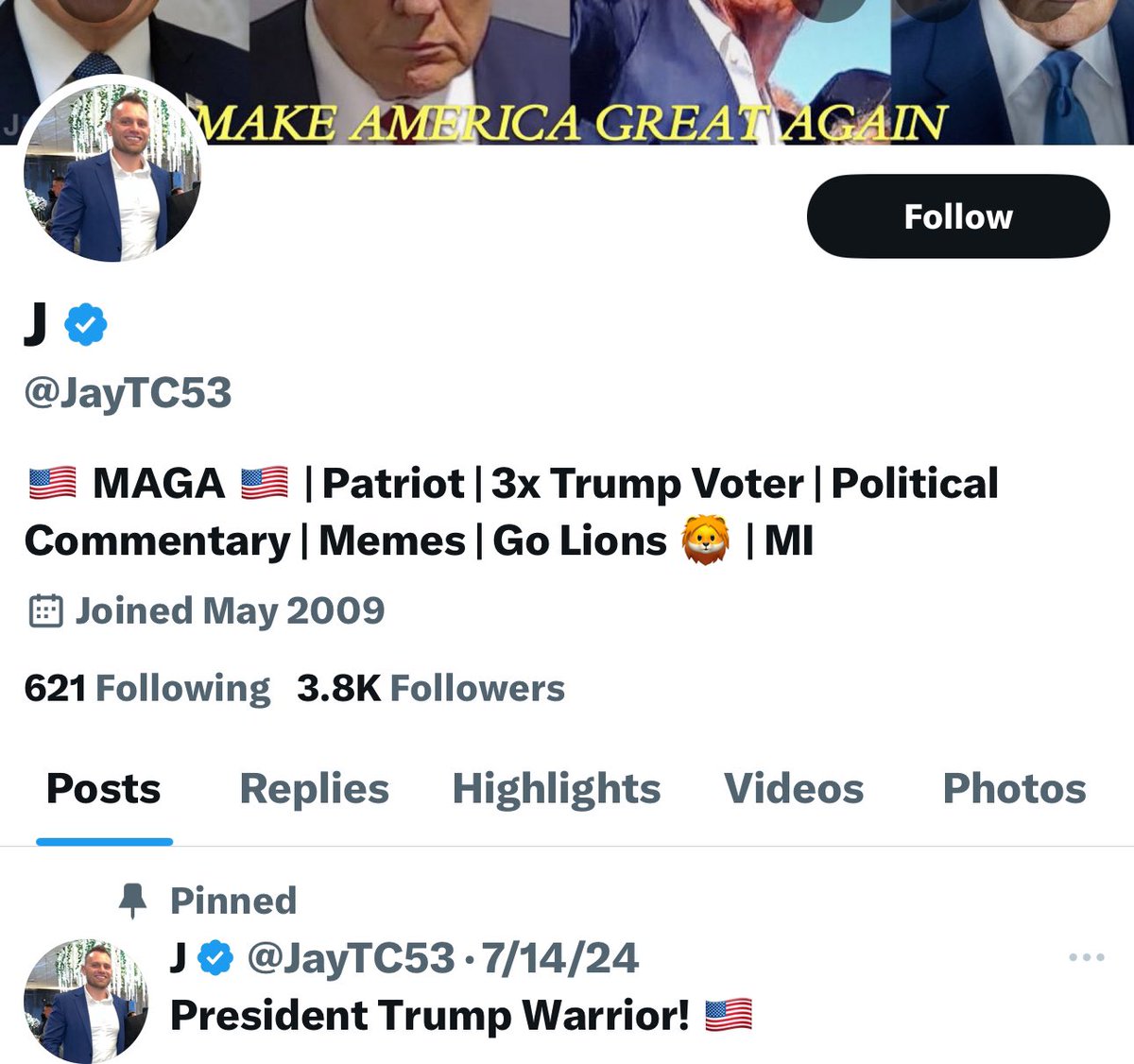 MstandsforMigo's tweet photo. @JayTC53 @Breaking911 I am fucking dead💀💀 “3x Trump voter” Is legendary dick riding 🤣🤣 https://t.co/eGap28s2py