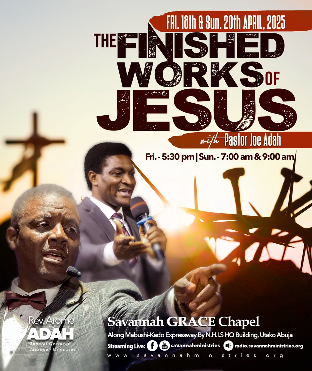 savannahmins's tweet photo. Join us this #GoodFriday as we focus on what Christ has done for us. Your desires will manifest effortlessly. 
As we fix our gaze on Him, nothing will be impossible! https://t.co/WgBTHYH5L5
