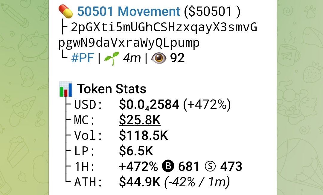 Solmaker0's tweet photo. 2pGXti5mUGhCSHzxqayX3smvGpgwN9daVxraWyQLpump
#50501 UP 16.3X https://t.co/Id7LYjv3gS